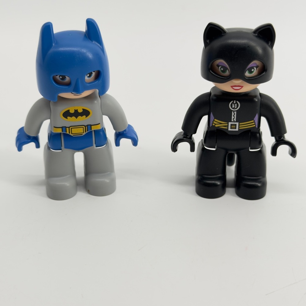 LEGO Duplo DC Super Heroes Batman and Catwoman Minifigures Lot of 2 Figures